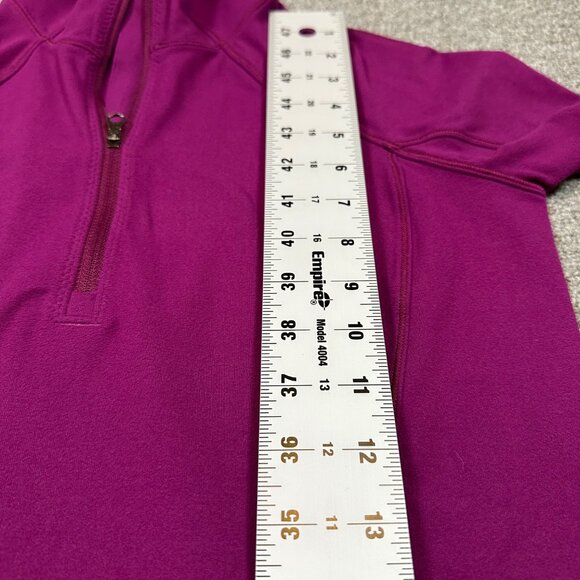 Lululemon Rush Hour 1/2 Zip Sweatshirt Fuchsia Pink Purple Women's Size 8 - Picture 4 of 6